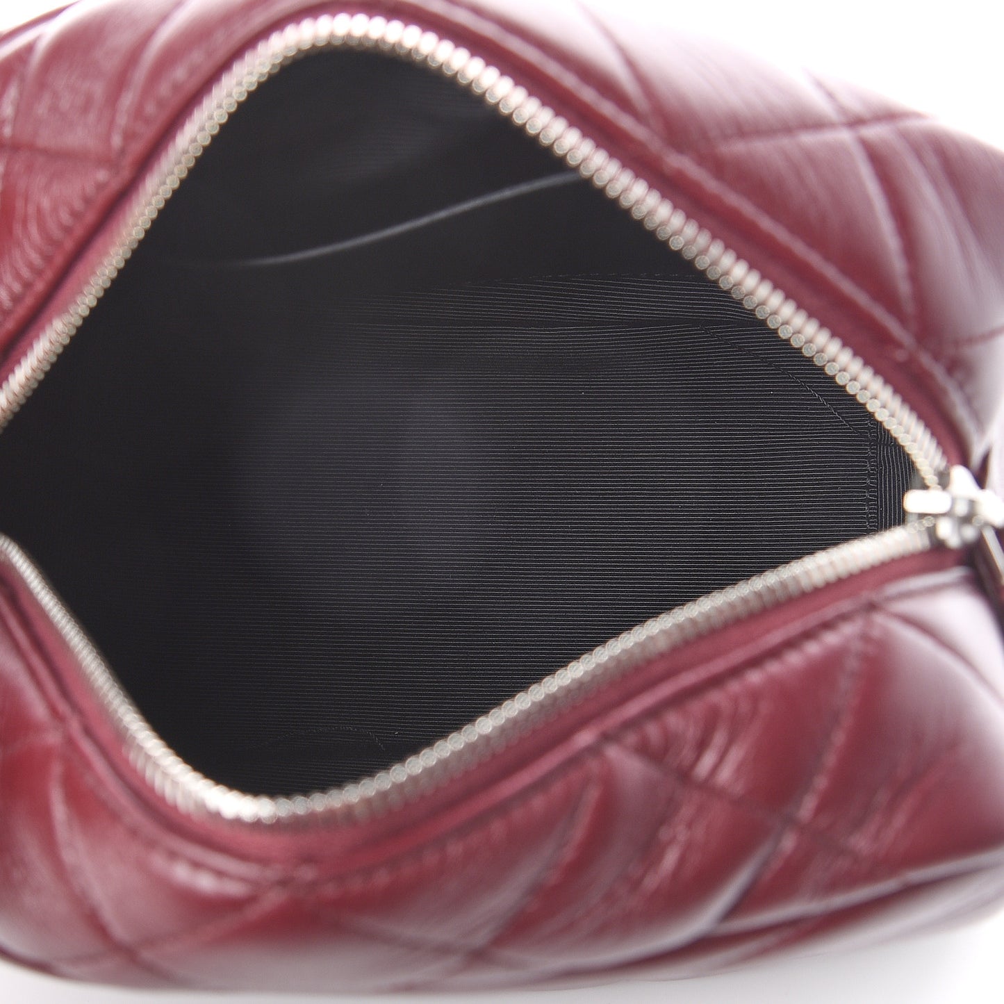 Calfskin Y Quilted Monogram Small Loulou Bowling Bag Rouge Legion