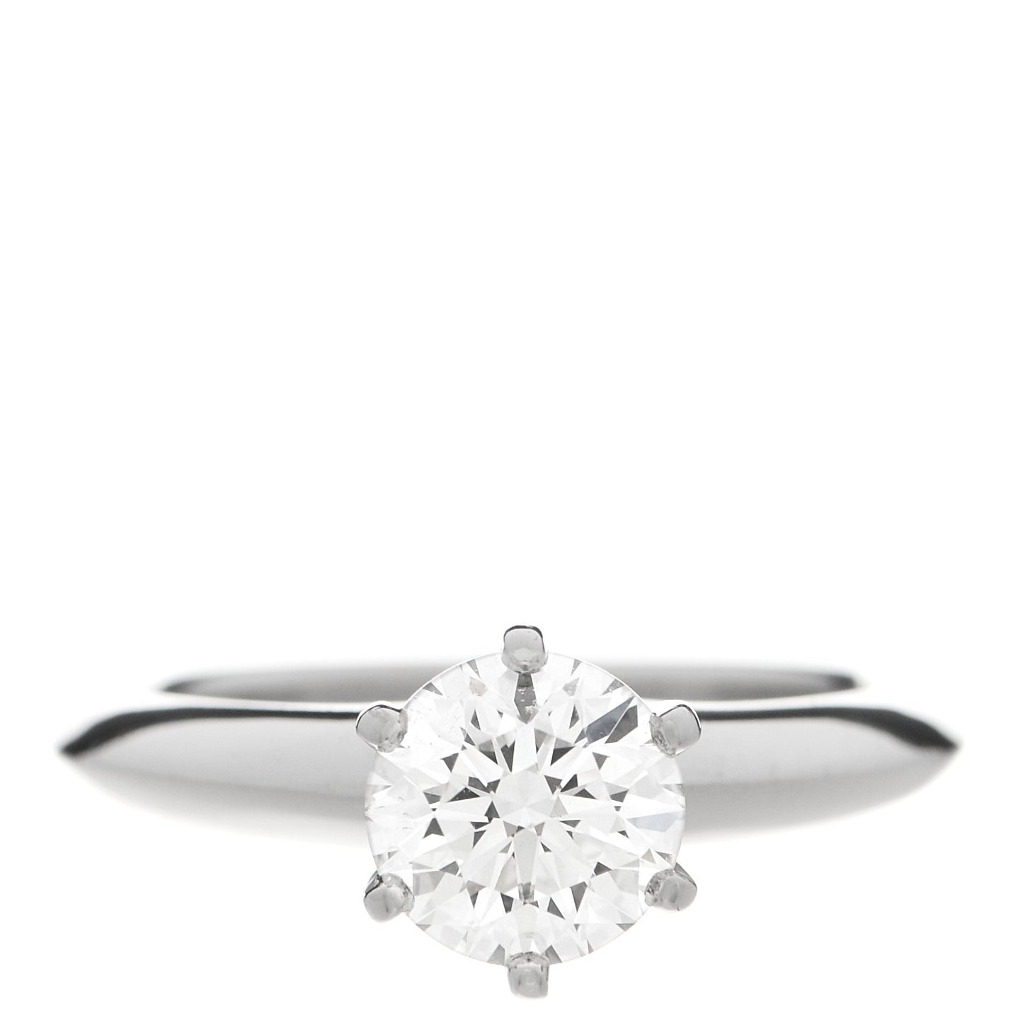 Platinum Diamond 1.01ct Solitaire Engagement Ring 47 4