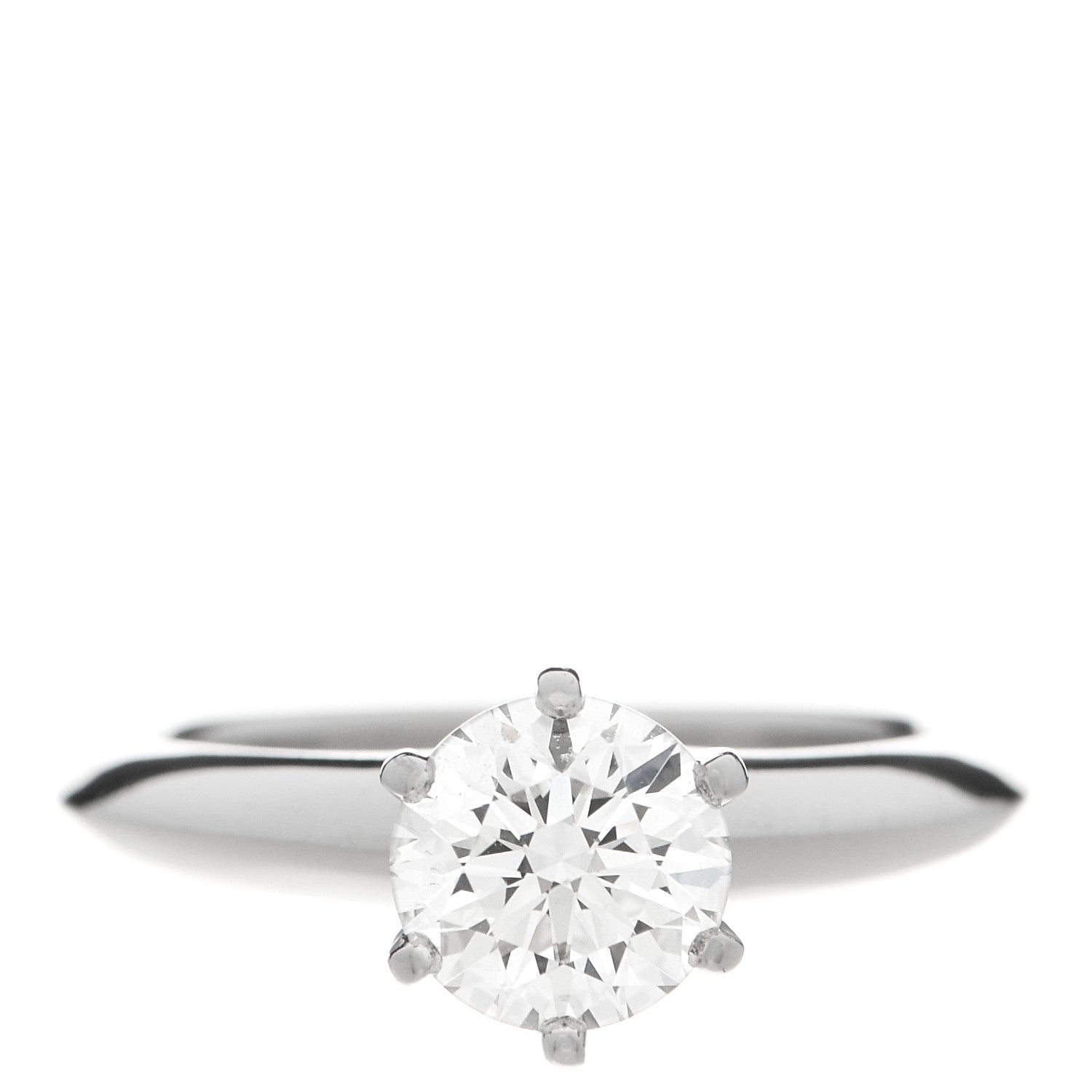 Tiffany Platinum Diamond 1.01ct Solitaire Engagement Ring 47 4 1 of 7
