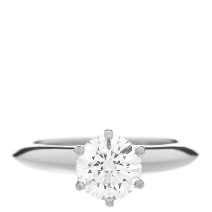Tiffany Platinum Diamond 1.01ct Solitaire Engagement Ring 47 4 1 of 7