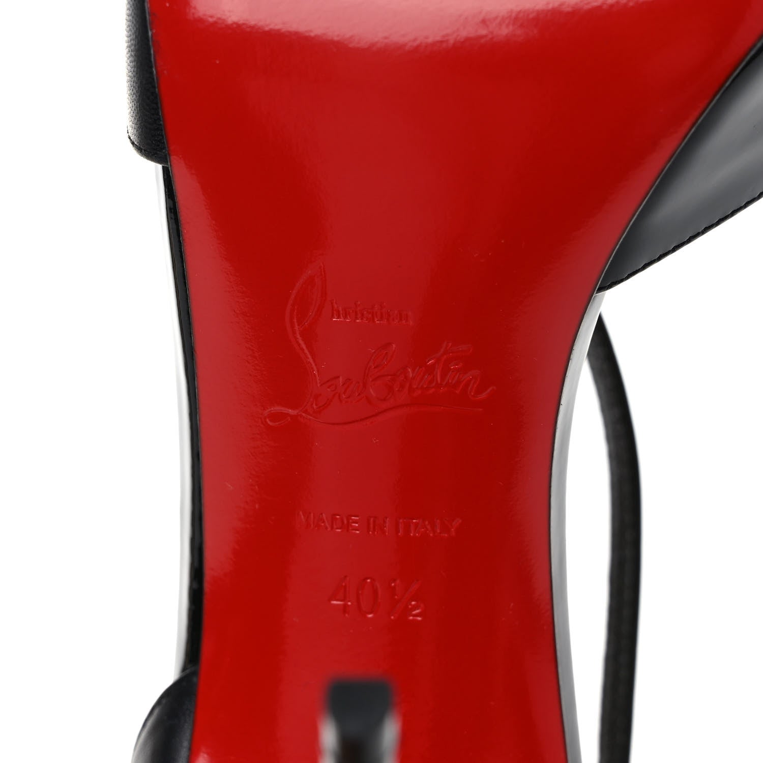 Christian Louboutin Patent Kid Round And Square 100 Pumps 40.5 Black 6 of 7