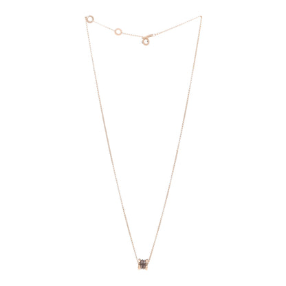 Bulgari 18K Rose Gold Cermet Small B.Zero1 Pendant Necklace 3 of 6