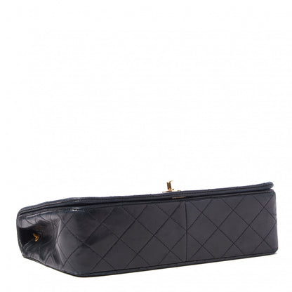 Chanel Lambskin Quilted Small Single Flap Bag Navy 3 of 10