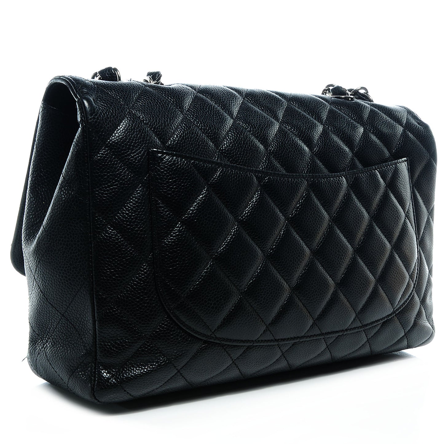 Caviar Jumbo Single Flap Black
