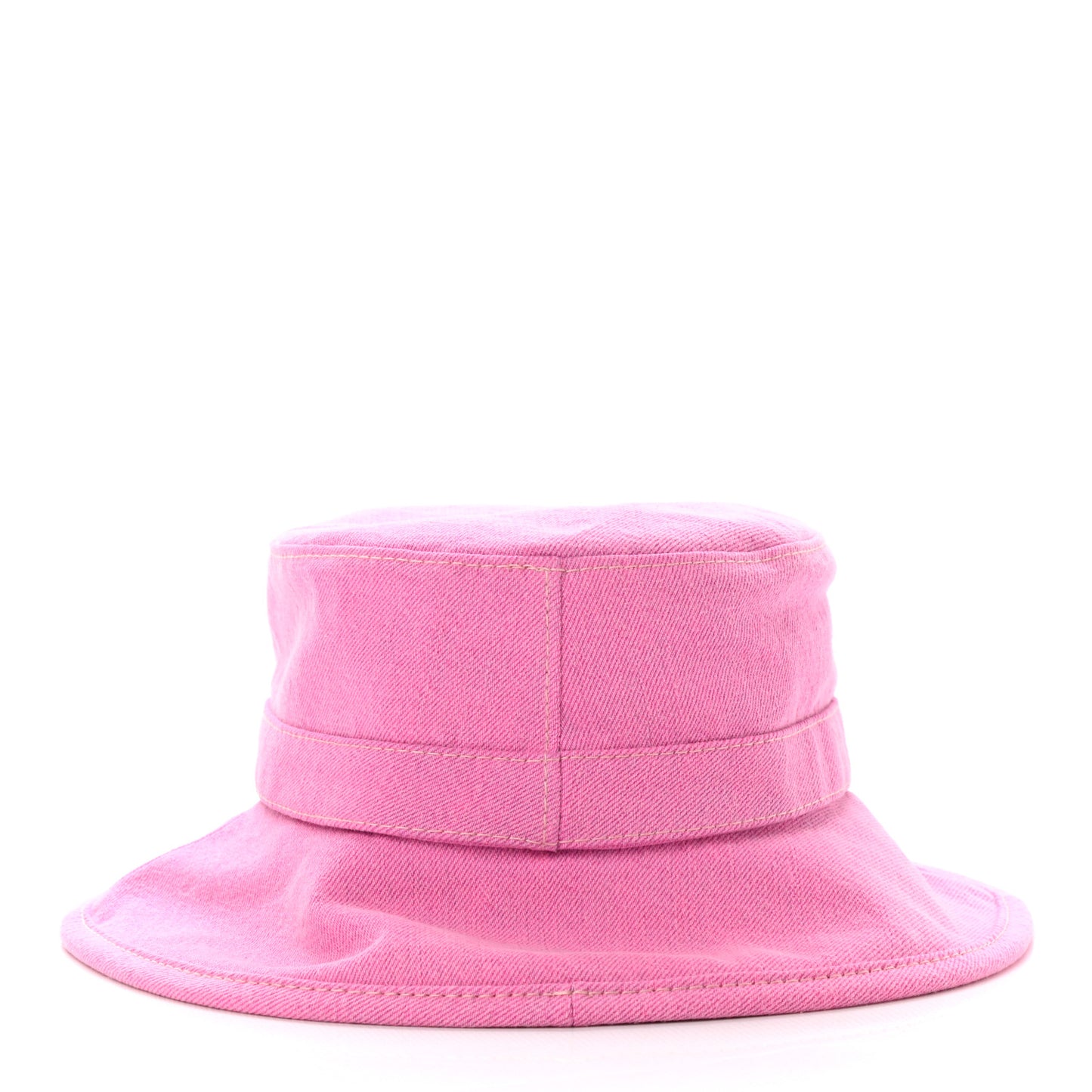 Denim Logo Bucket Hat Pink Yellow