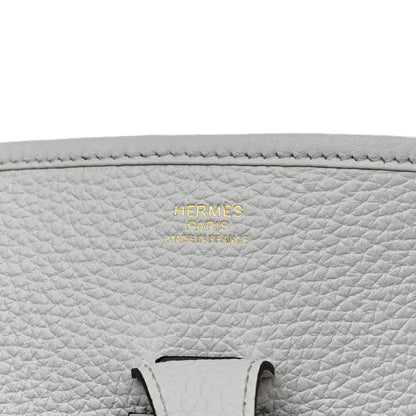 Hermes Taurillon Clemence Evelyne III PM Bleu Pale 6 of 11