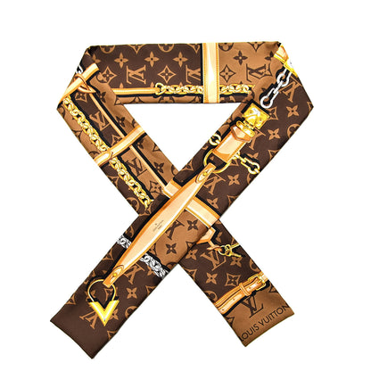 Louis Vuitton Silk Monogram Confidential Bandeau Brown 1 of 3