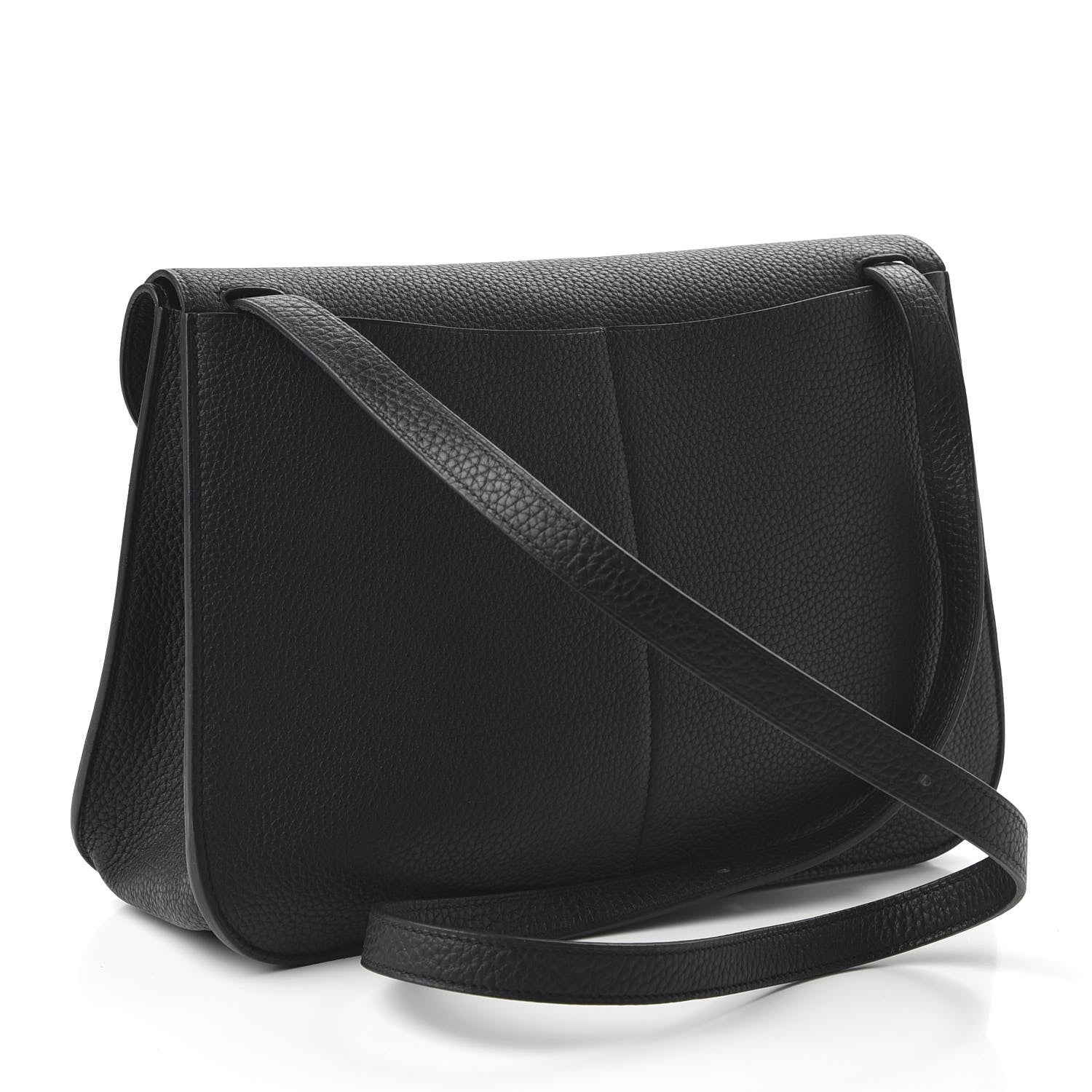 Hermes Taurillon Clemence Halzan 31 GM Black 4 of 11