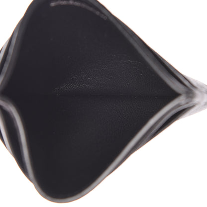 Balenciaga Smooth Calfskin Logo Everyday Multi Card Case Black 5 of 9