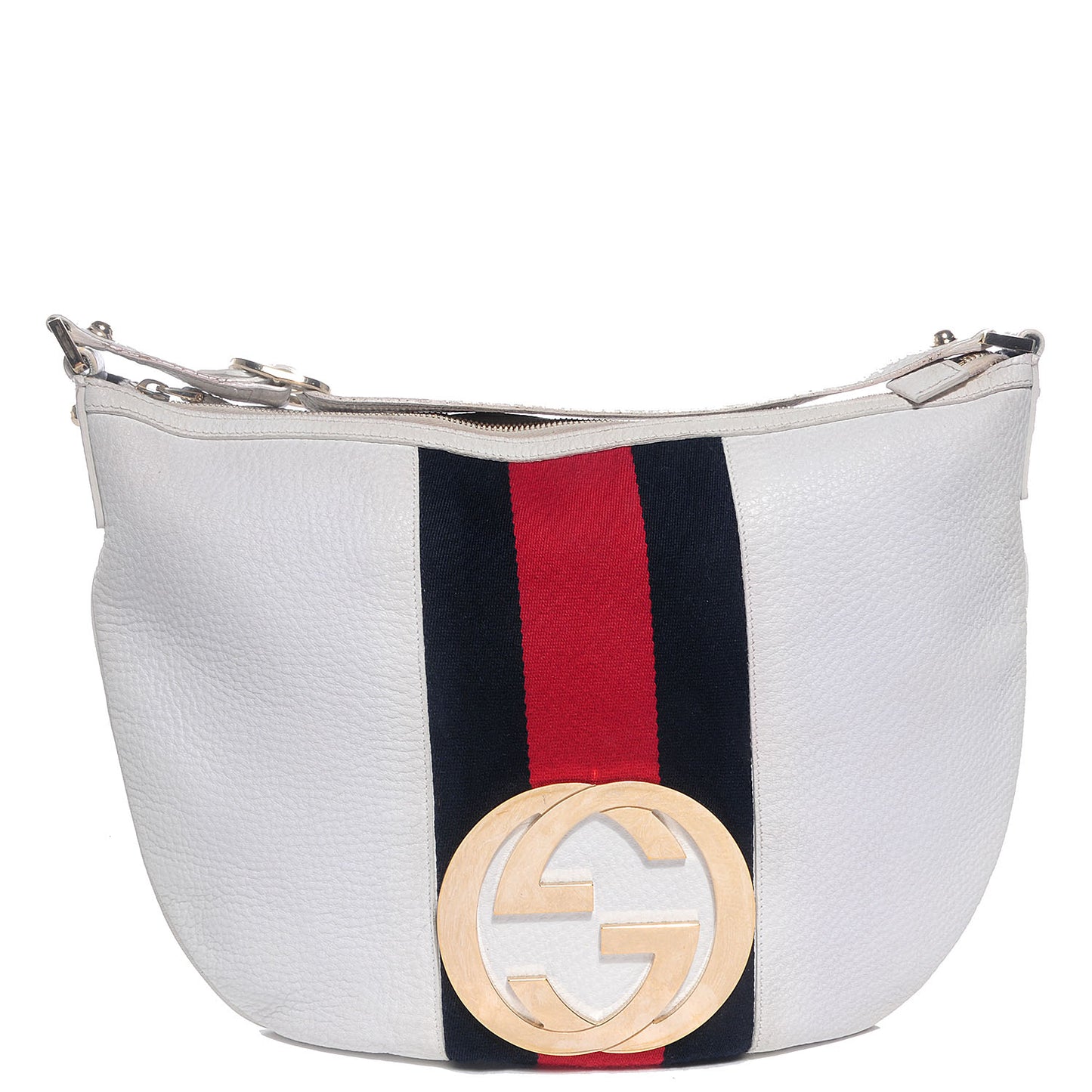 Leather Web Blondie Hobo White