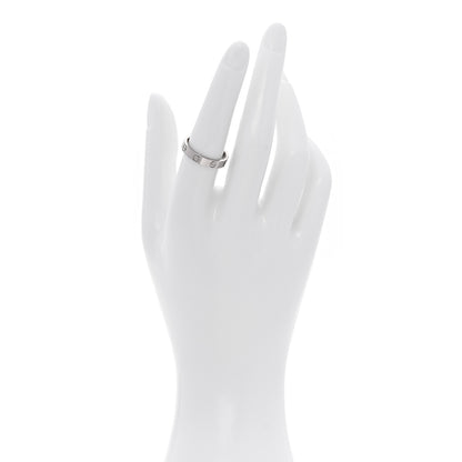 Cartier 18K White Gold 3.5mm LOVE Wedding Band Ring 55 7.25 2 of 5