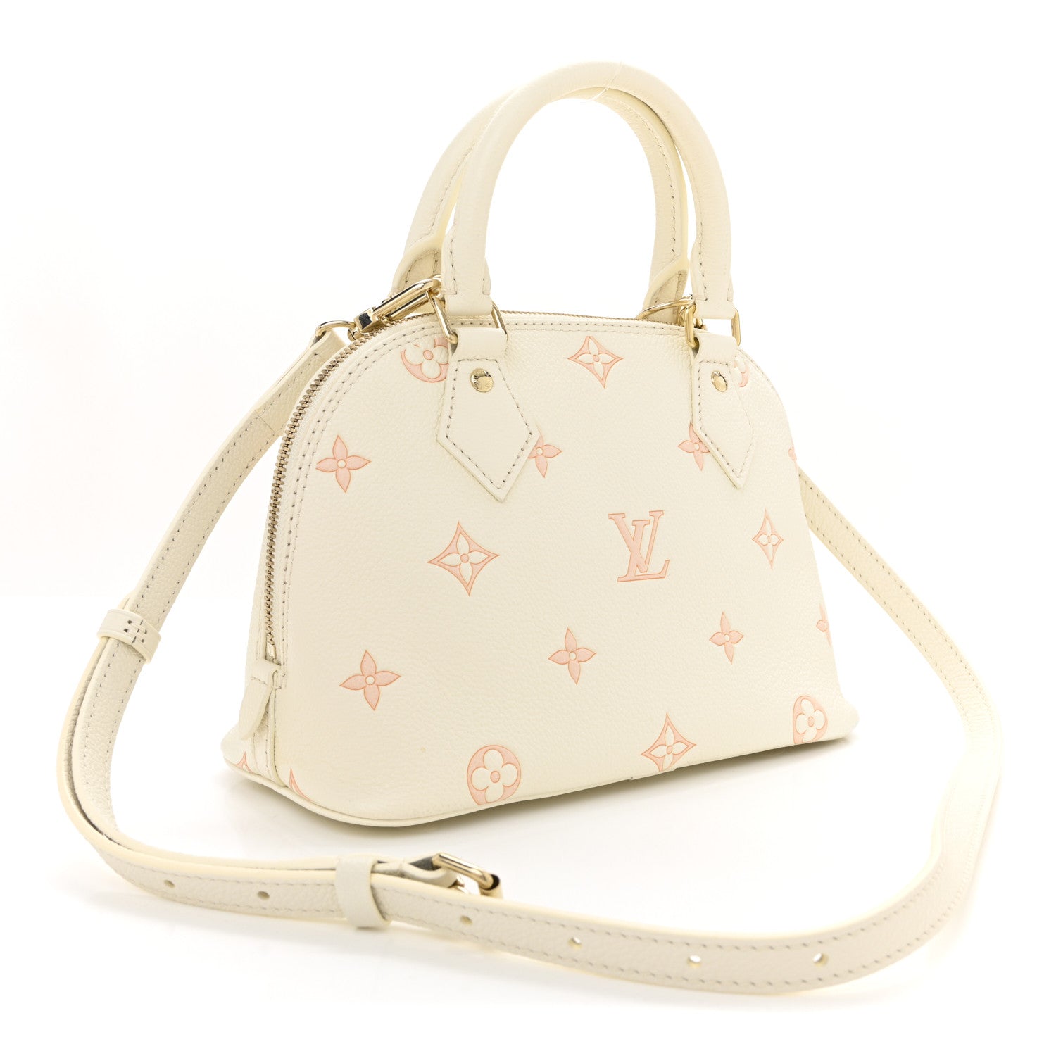 Louis Vuitton Empreinte Bi-Color Alma BB Milky White Peach 3 of 9