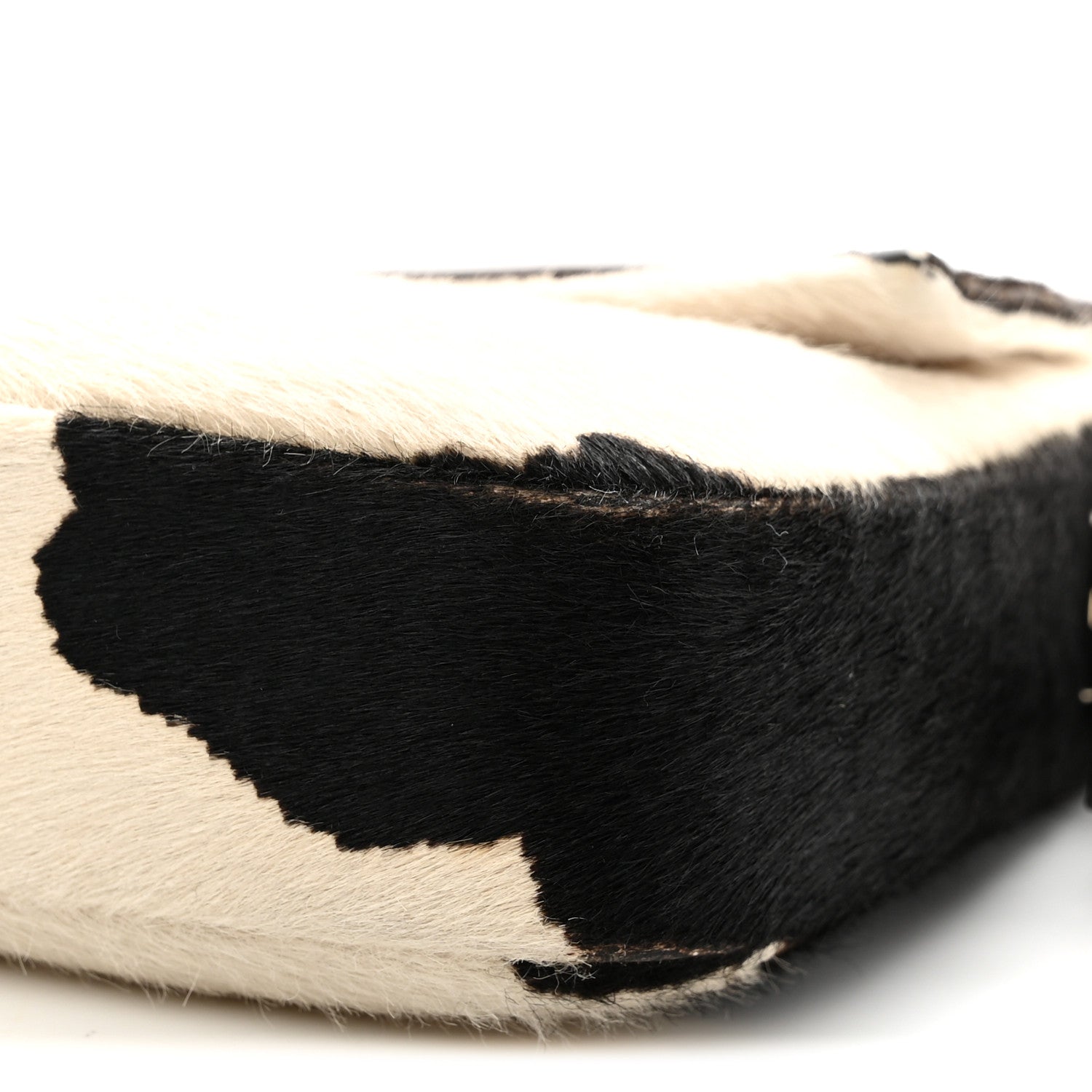 Fendi Calf Hair Cow Print Baguette Black White 10 of 10