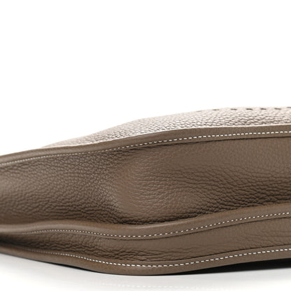 Hermes Taurillon Clemence Evelyne III PM Etoupe 8 of 9