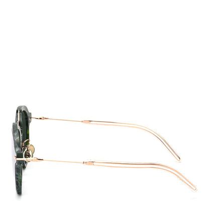 Christian Dior Round Eclat Sunglasses Green Grey 3 of 8