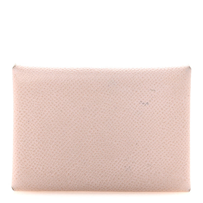 Hermes Epsom Calvi Duo Card Case Mauve Pale 1 of 11