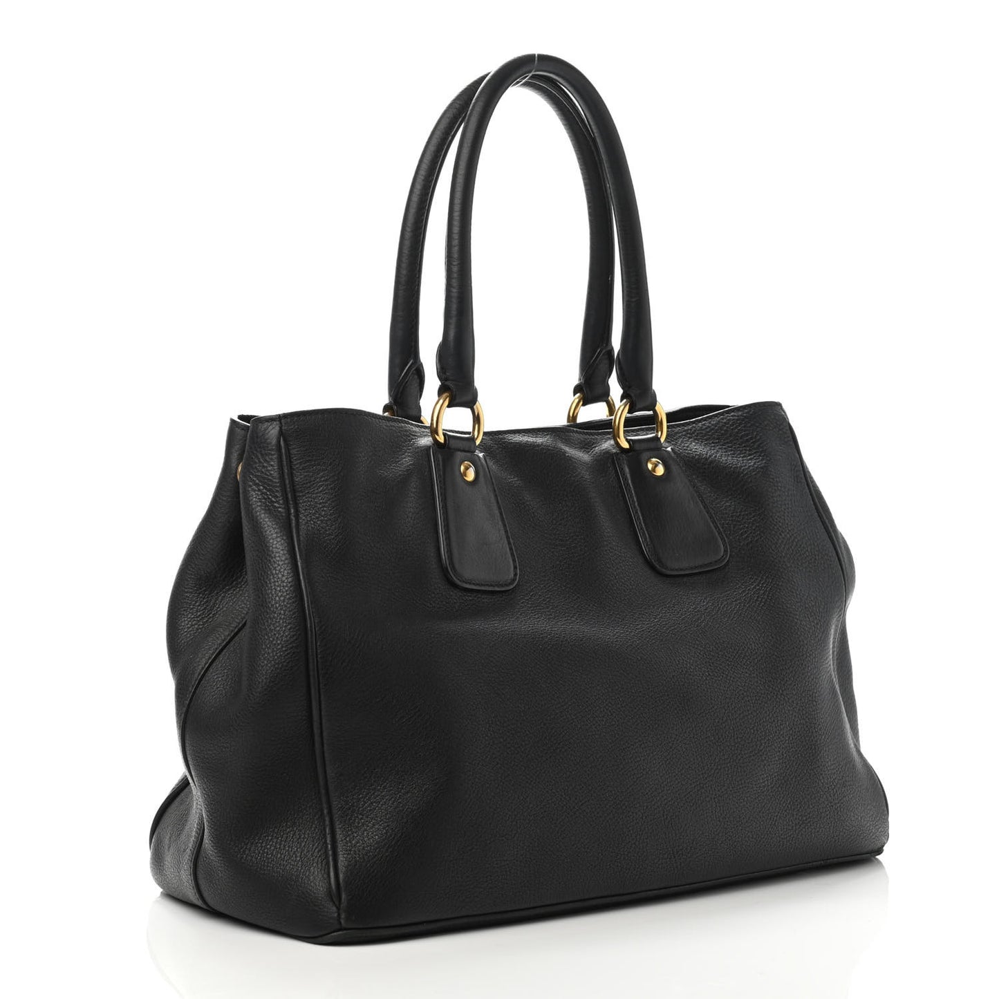 Vitello Daino Tote Black