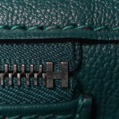 Hermes Epsom Horseshoe Birkin 40 Bleu Saphir Malachite 13 of 32