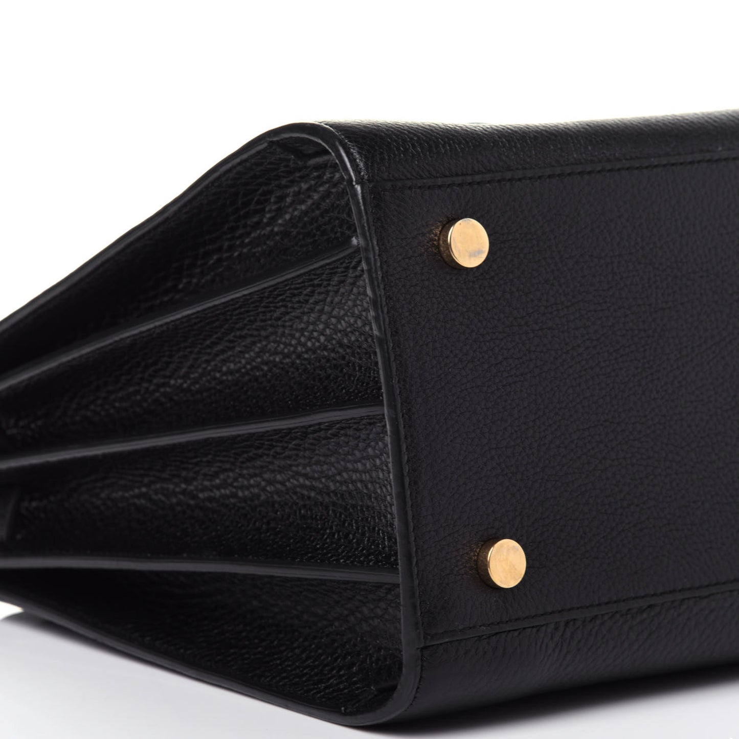 Grained Calfskin Small Sac De Jour Black