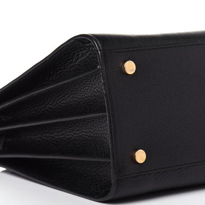Saint Laurent Grained Calfskin Small Sac De Jour Black 9 of 13