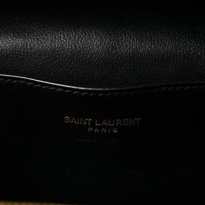 Saint Laurent Lambskin Quilted Mini Gaby Vanity Case Strong Moss 6 of 13
