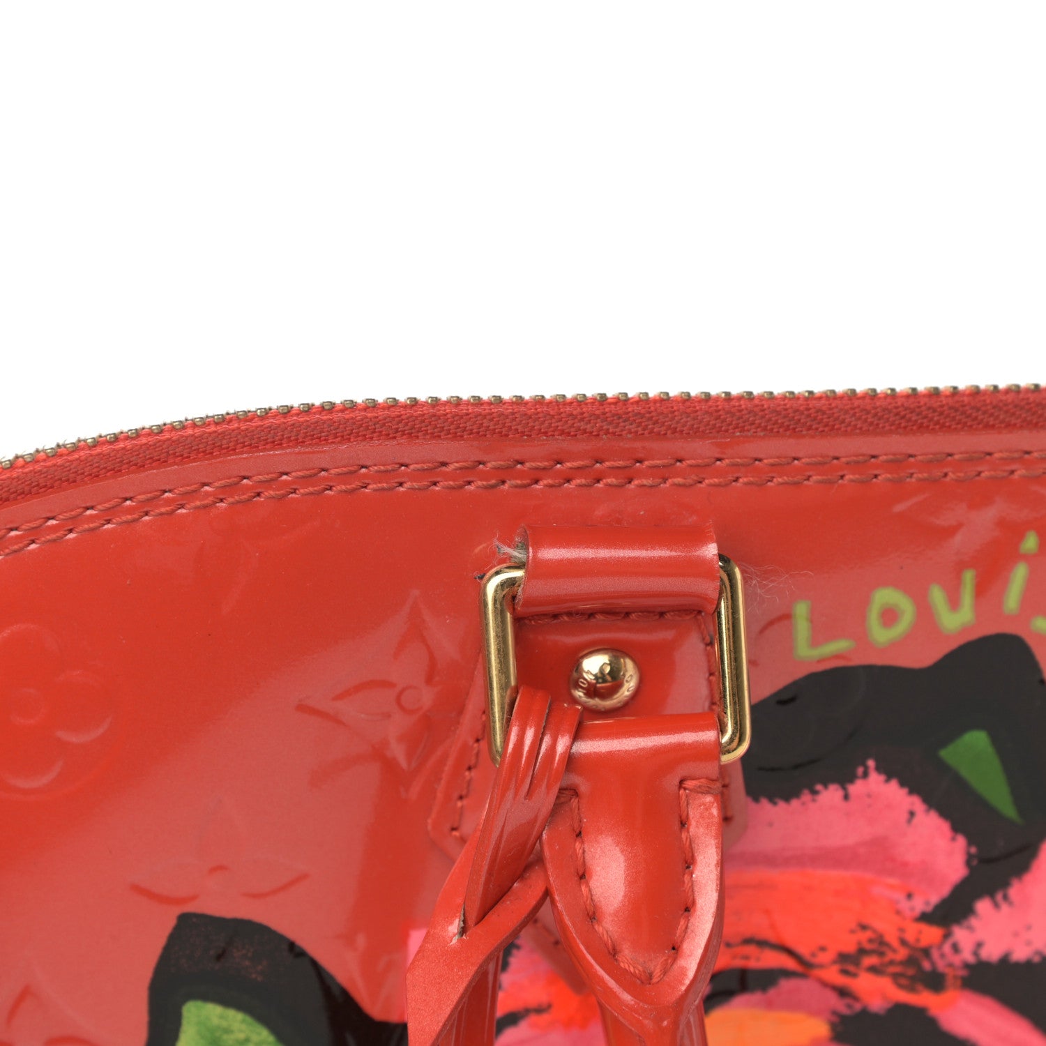 Louis Vuitton Vernis Roses Alma GM Orange Sunset 18 of 18