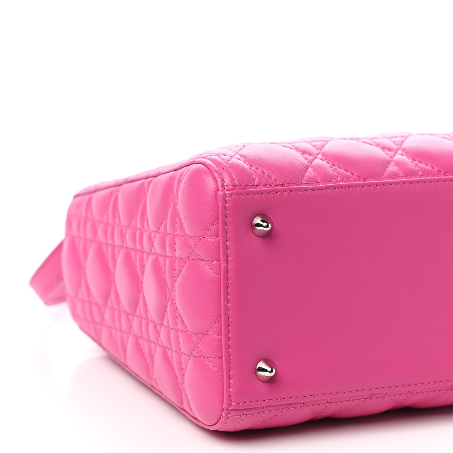 Lambskin Cannage Medium Lady Dior Pink