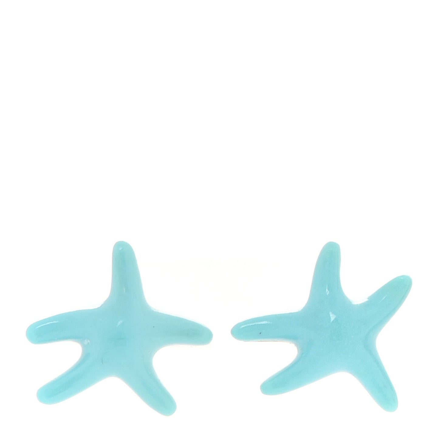 18K Yellow Gold Turquoise Elsa Peretti Starfish Earrings