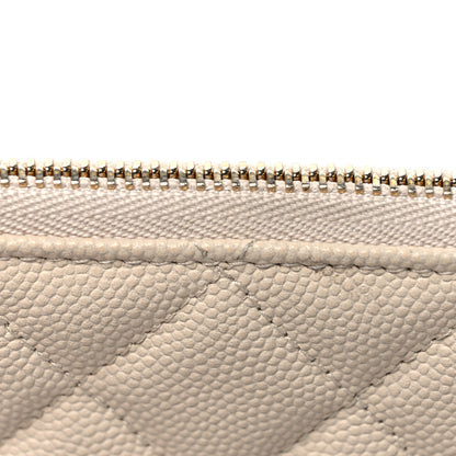 Chanel Caviar Quilted Small Cosmetic Case Light Beige 11 of 13