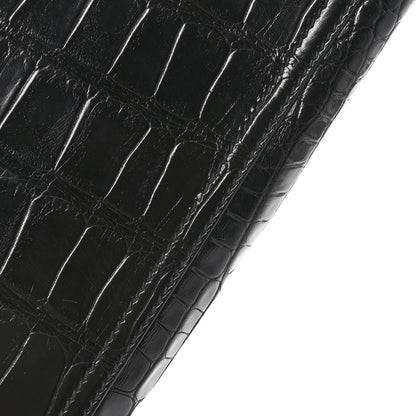 Gucci Crocodile Medium GG Marmont Top Handle Bag Black 12 of 12