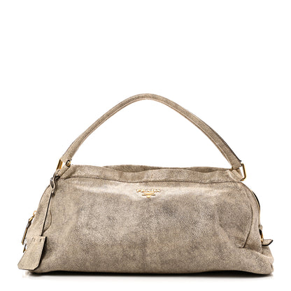 Prada Craquele Shoulder Bag Talco 1 of 10