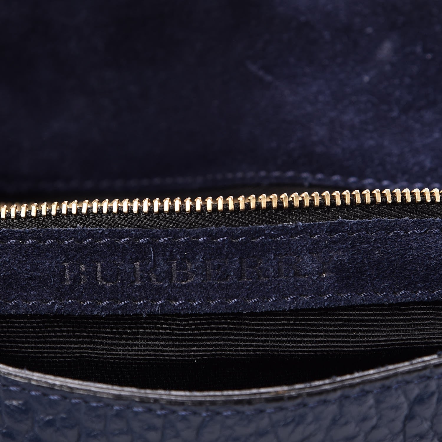 Burberry Signature Grain Large Mildenhall Shoulder Bag Blue 6 of 8