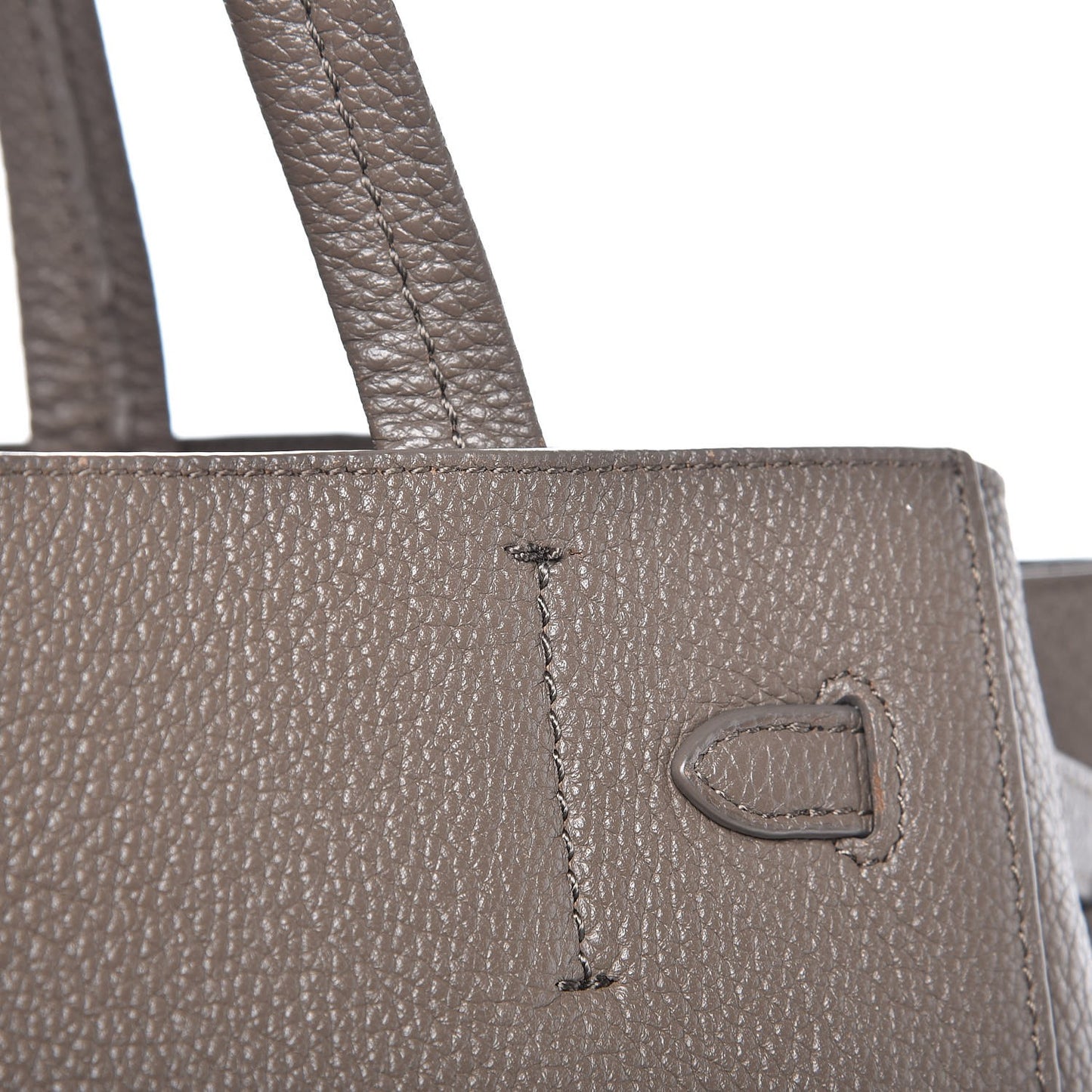 Soft Grained Calfskin Small Belt Cabas Phantom Taupe