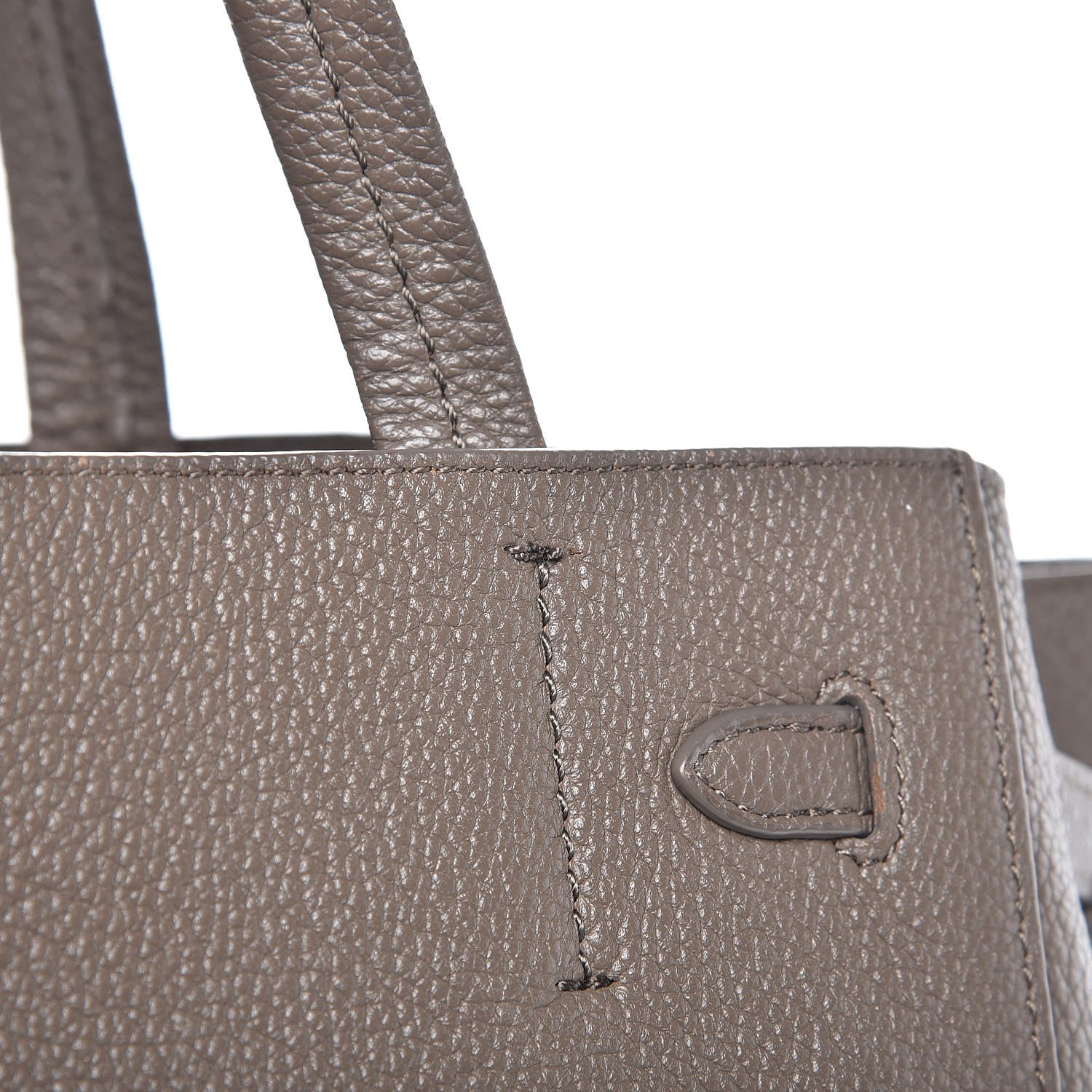 Celine Soft Grained Calfskin Small Belt Cabas Phantom Taupe 8 of 14