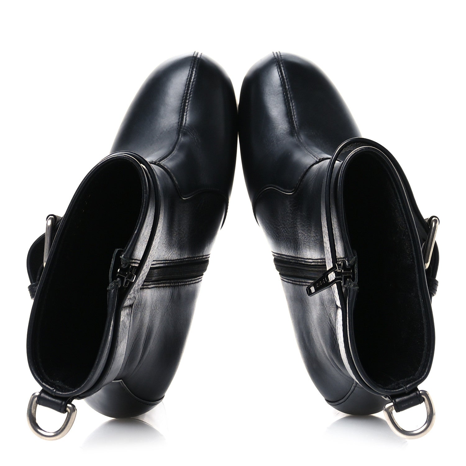 Saint Laurent Calfskin Mina Boots 38 Black 2 of 8