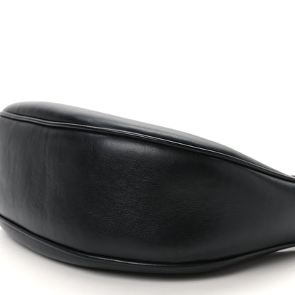 Celine Smooth Calfskin Medium Strap Ava Triomphe Shoulder Bag Black 9 of 9