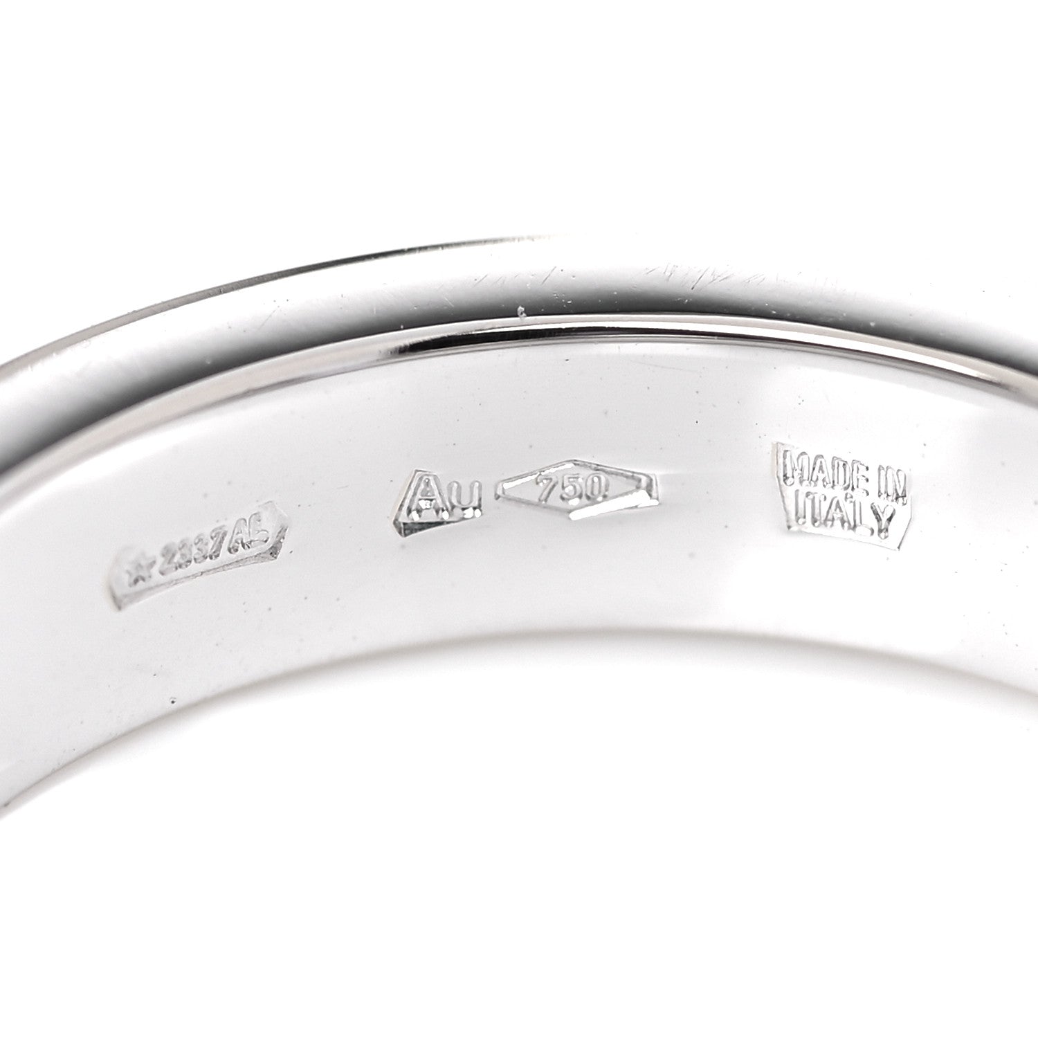 Bulgari 18K White Gold Diamond B.Zero1 Essential Band Ring 50 5.25 5 of 5