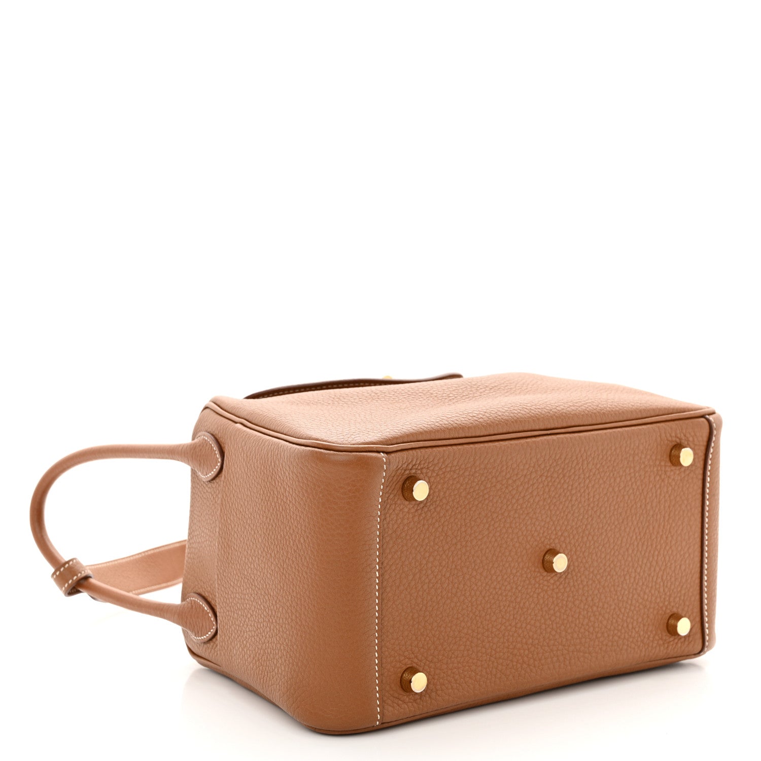 Hermes Taurillon Clemence Lindy 26 Gold 4 of 14