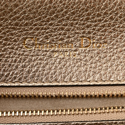 Christian Dior Metallic Grained Calfskin Medium Diorama Flap Bag Pale Gold 6 of 8