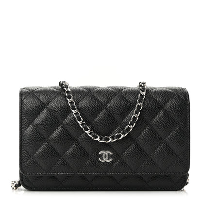 Chanel Caviar Quilted Wallet On Chain WOC Black 1 of 11