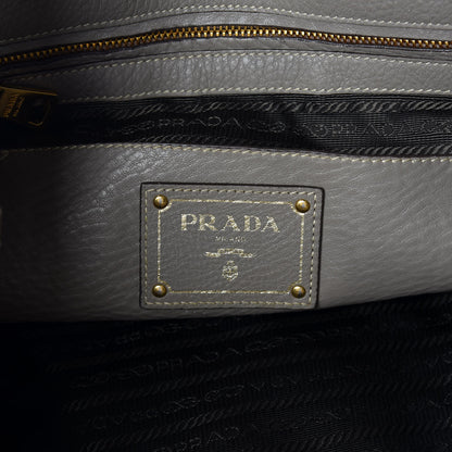 Prada Vitello Daino Side Zip Tote Argilla 6 of 16