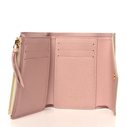 Louis Vuitton Damier Azur Victorine Wallet Rose Ballerine 5 of 9