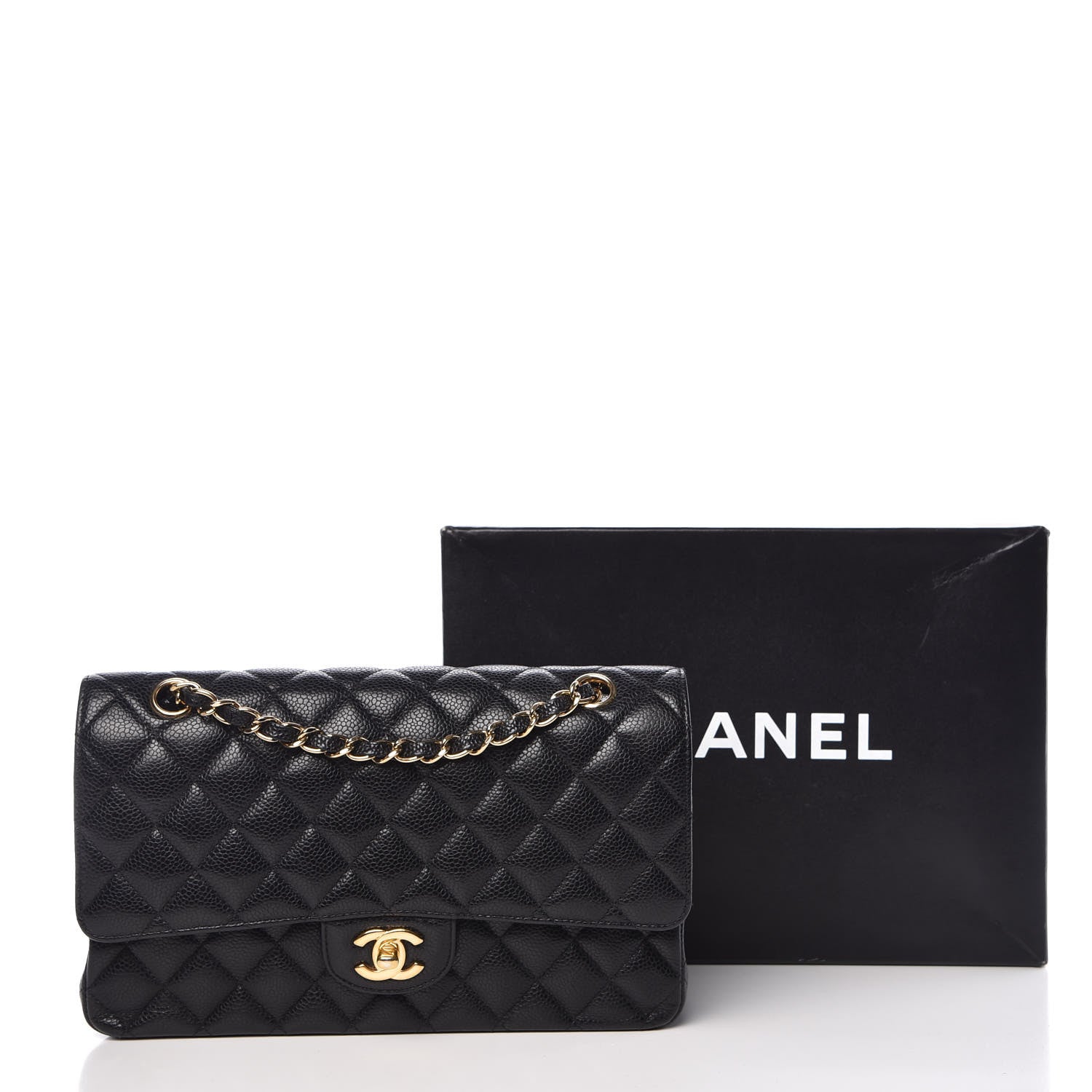 Chanel Caviar Quilted Medium Double Flap Black 12 of 12
