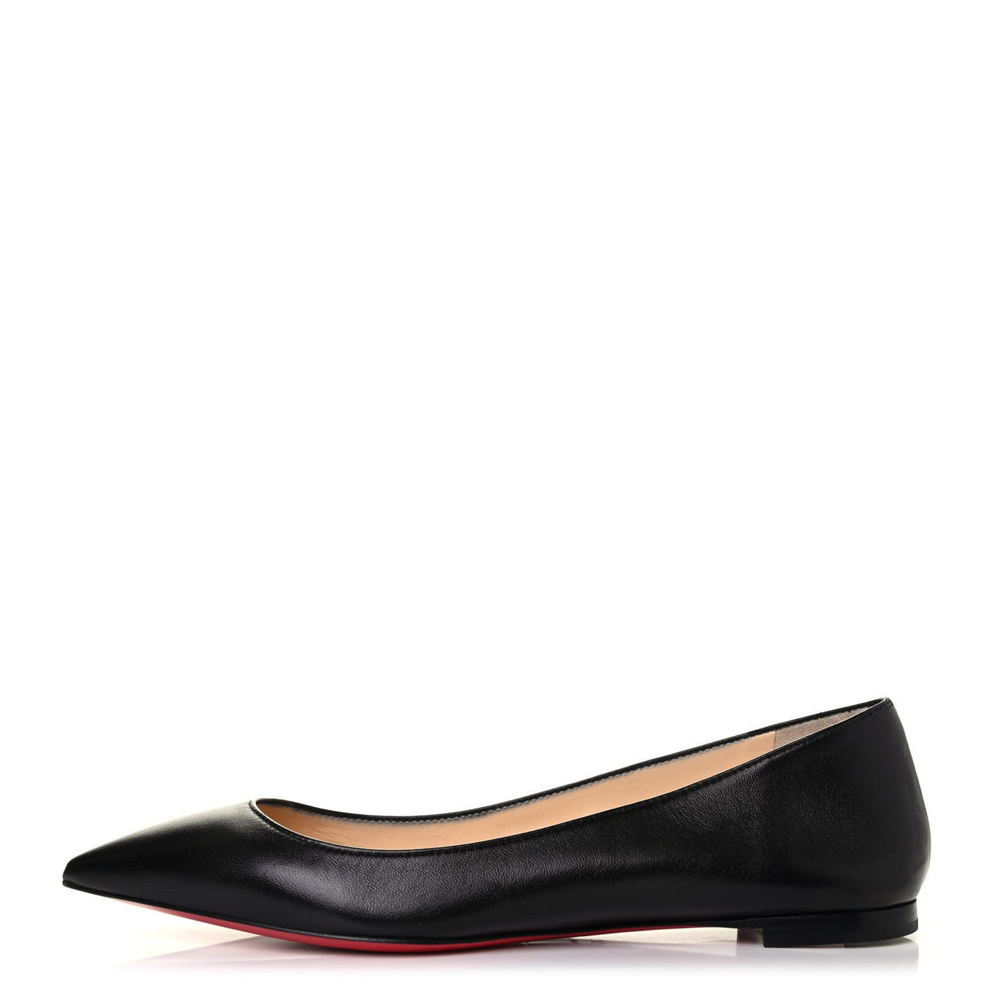 Shiny Nappa Ballalla Flats 36 Black