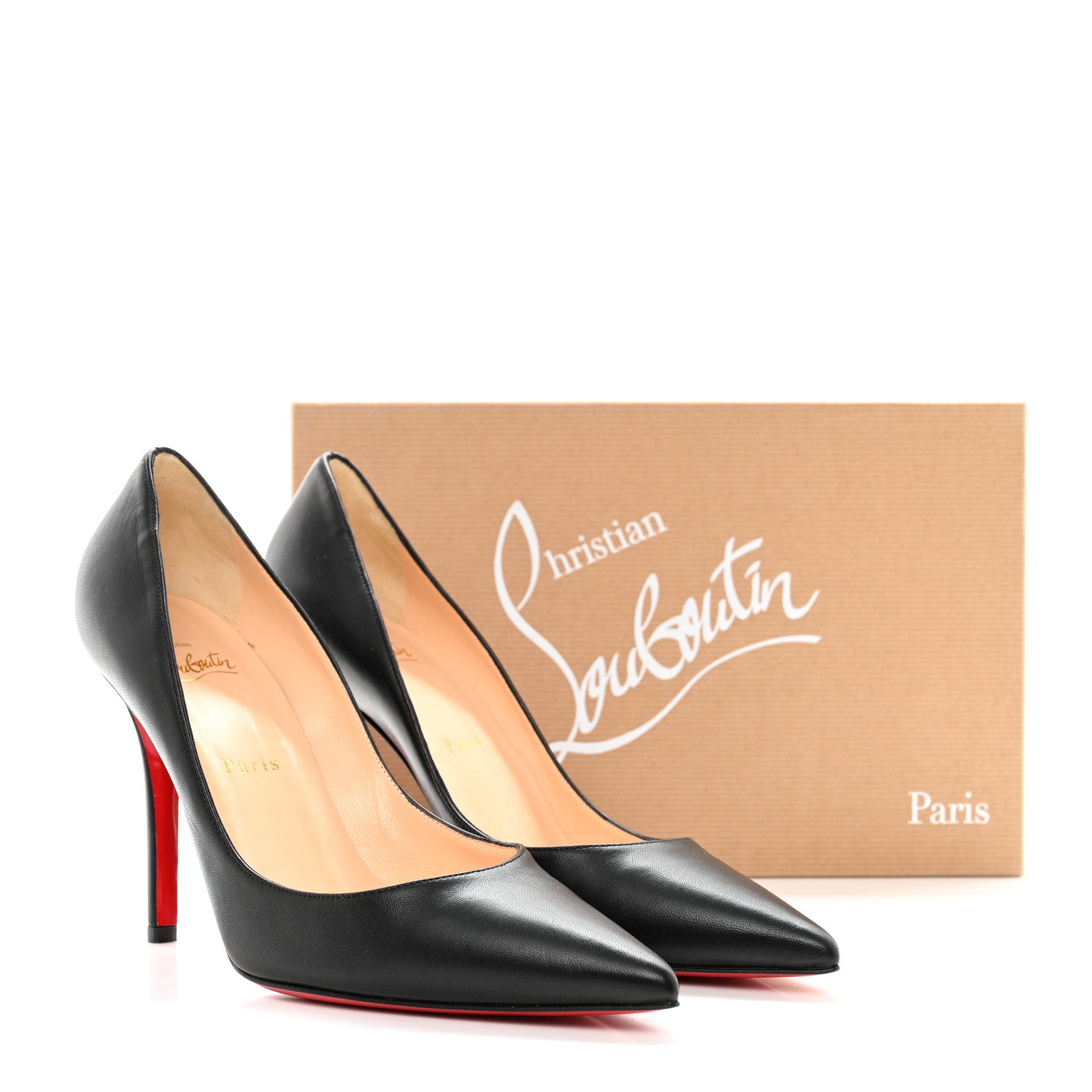 Christian Louboutin Nappa Apostrophy 100 Pumps 39.5 Black 8 of 8