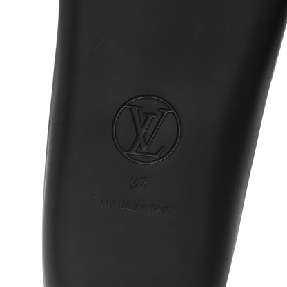Louis Vuitton Metallic Calfskin Monogram Logo Sunbath Slide Sandals 37 7 of 12