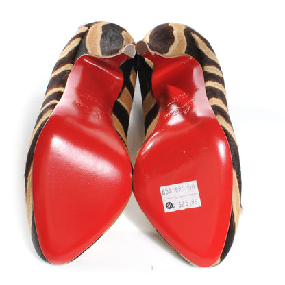 Christian Louboutin Calf Hair Feticha 120 Pumps 36 Zebra 4 of 6
