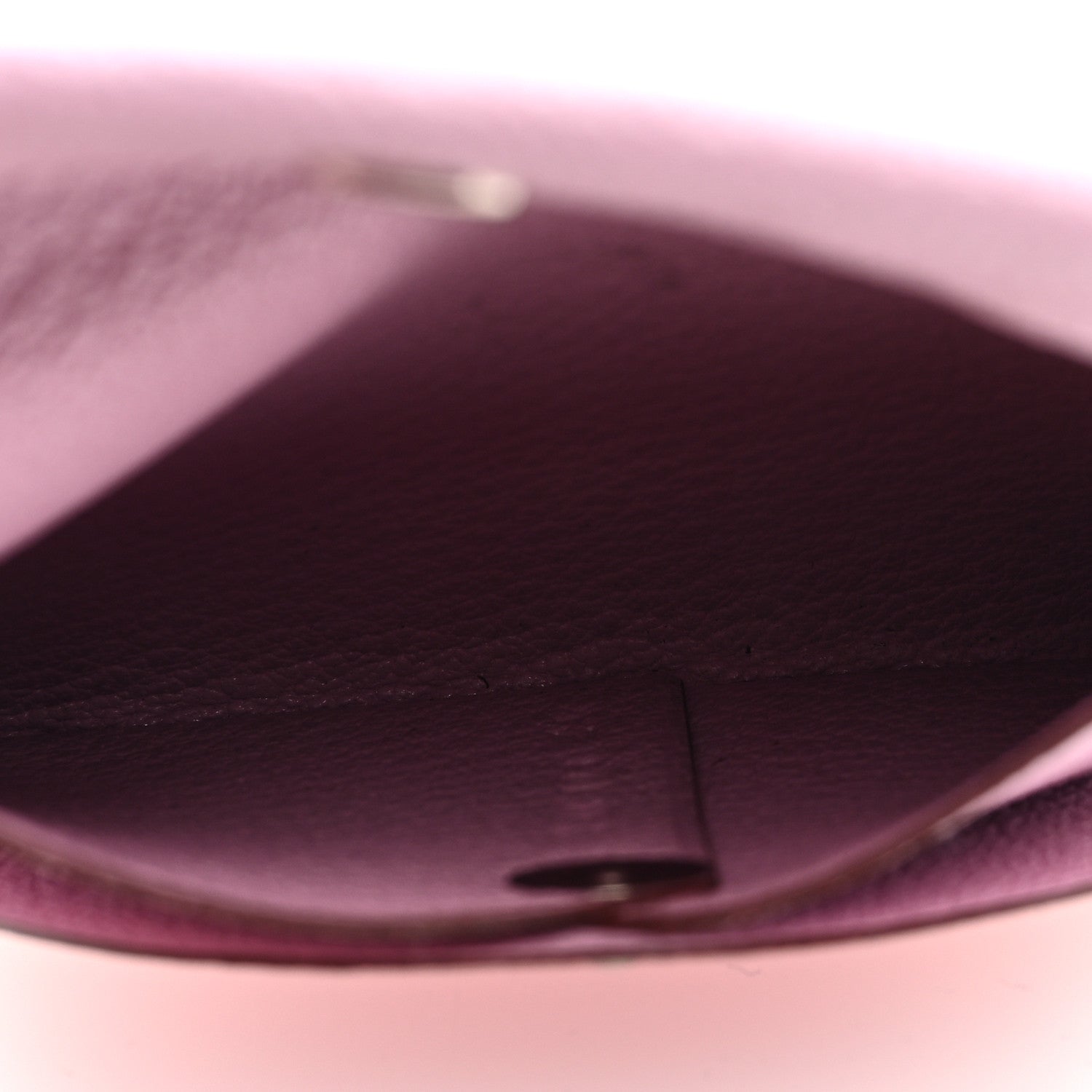 Hermes Chevre Mysore Bastia Coin Purse Mauve Sylvestre 5 of 6