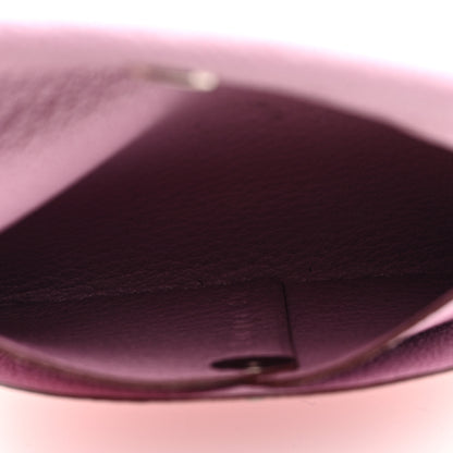 Hermes Chevre Mysore Bastia Coin Purse Mauve Sylvestre 5 of 6