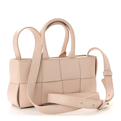 Bottega Veneta Nappa Maxi Intreccio Mini Arco East West Tote Lotus 3 of 9